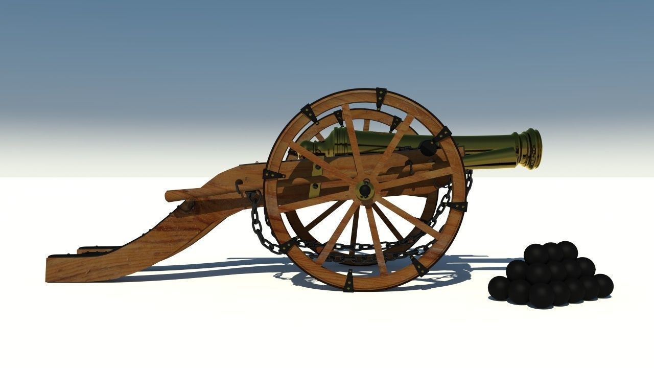 Cannon Louis XIV 3D model_3