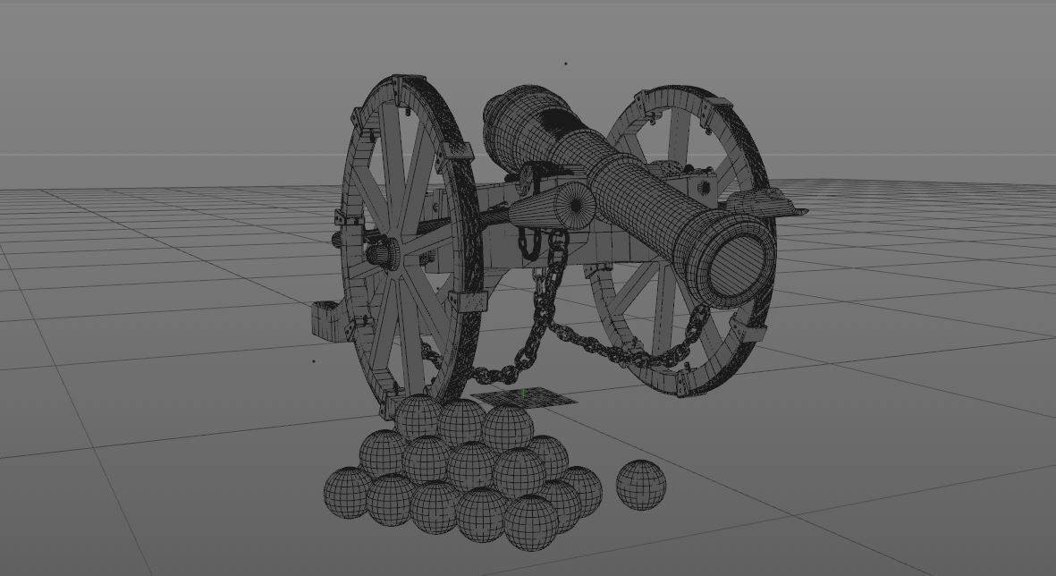 Cannon Louis XIV 3D model_11