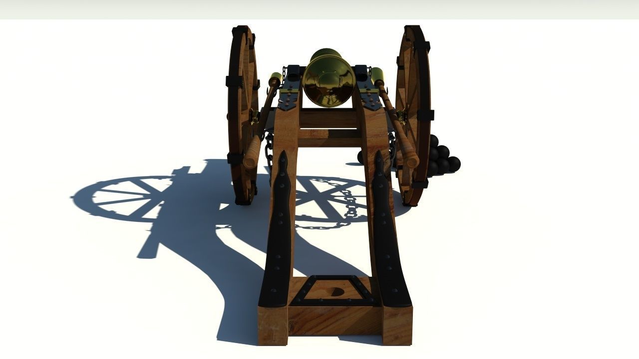 Cannon Louis XIV 3D model_4