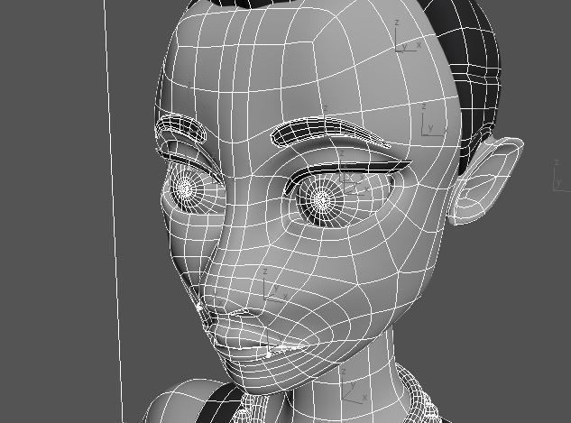 Punk Girl 3D model_10