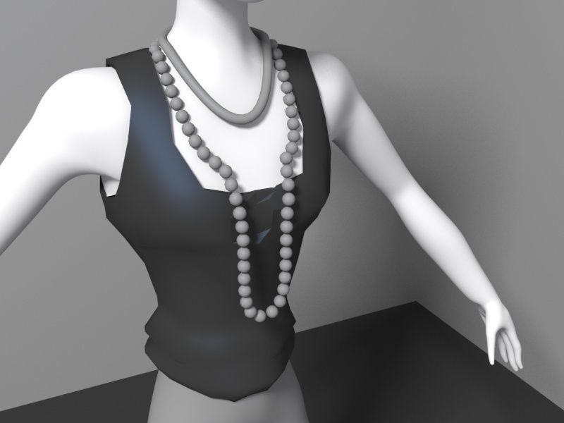 Punk Girl 3D model_6