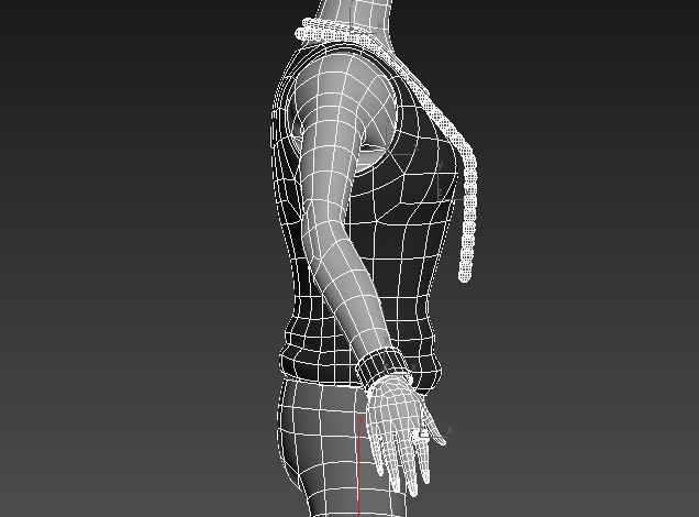 Punk Girl 3D model_13