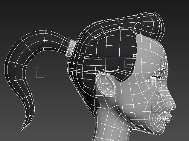 Punk Girl 3D model_12