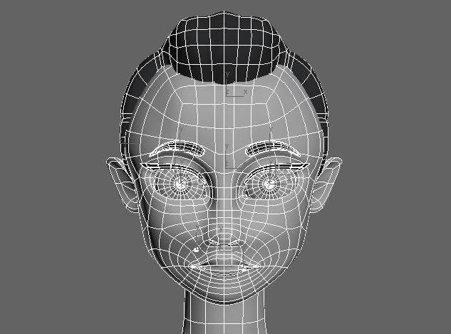 Punk Girl 3D model_7