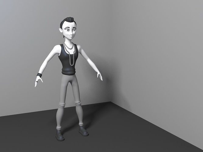 Punk Girl 3D model