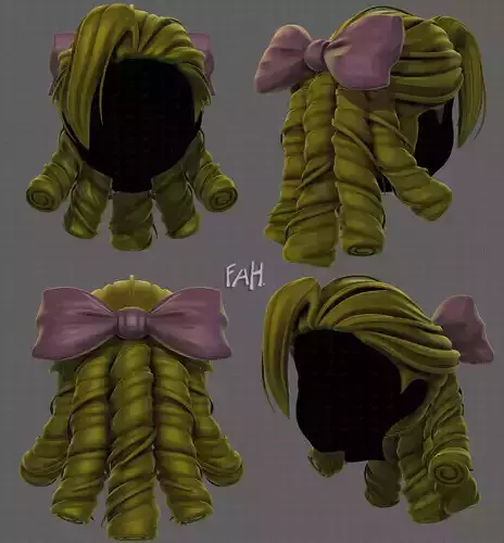 3D Hair style for girl V79