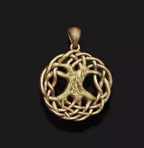 tree of life pendant 3D print model