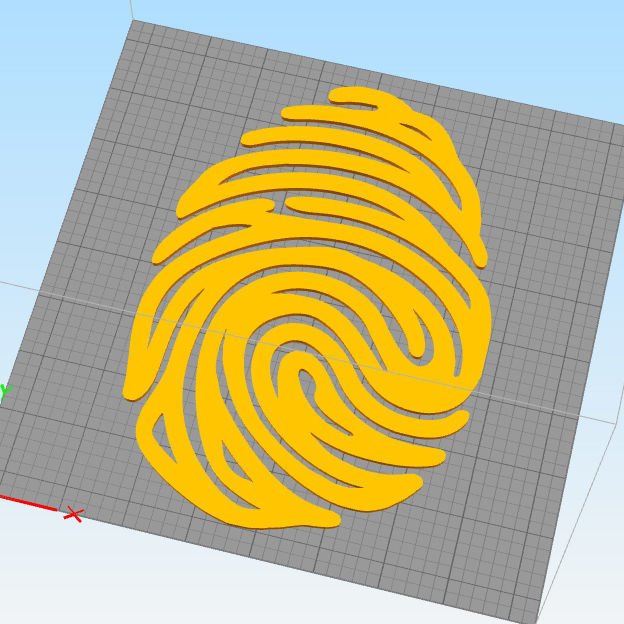 Finger Print wall art 3D print model_1