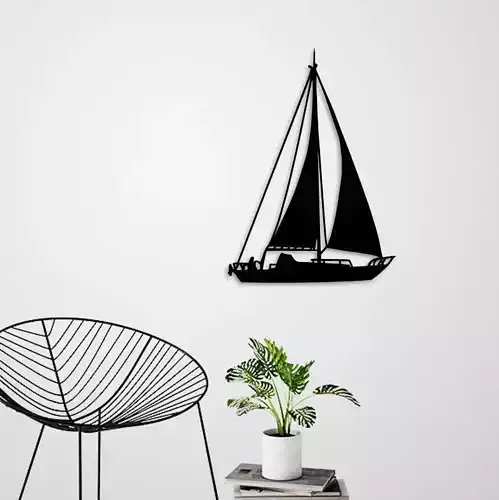 SAILING BOAT FOR WALL DECORATION 3D print model