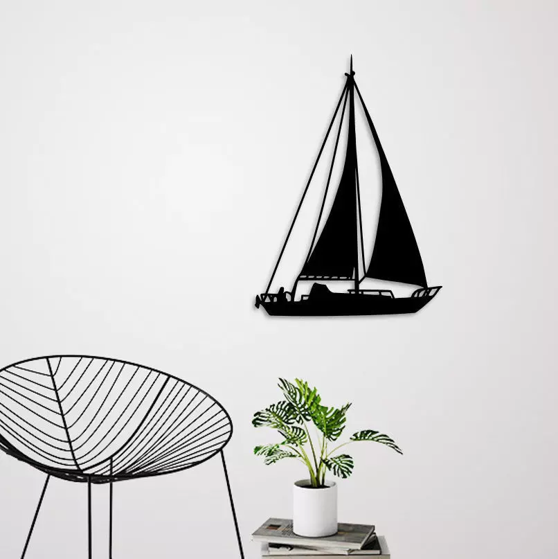 SAILING BOAT FOR WALL DECORATION 3D print model_0
