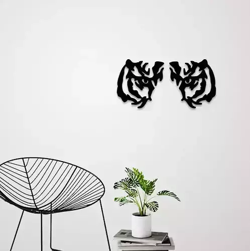 Tiger eyes wall decoration 