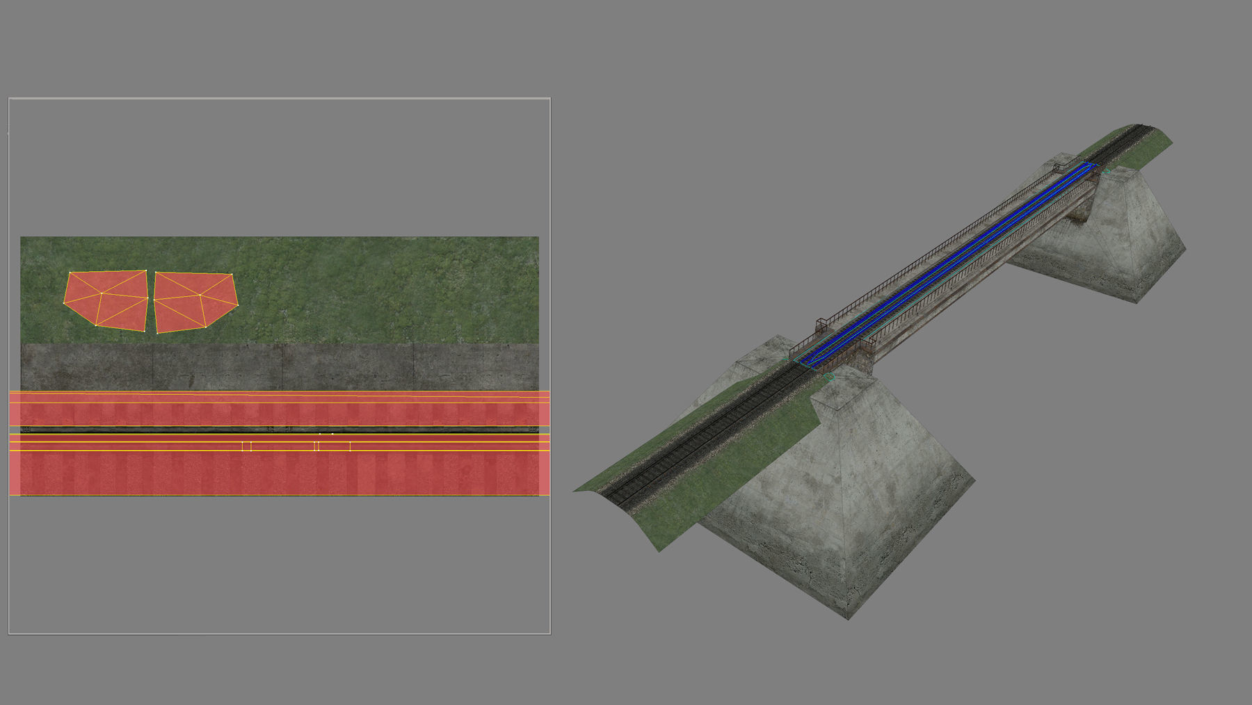 RW Bridge Vologda-II mono Low-poly 3D model_17