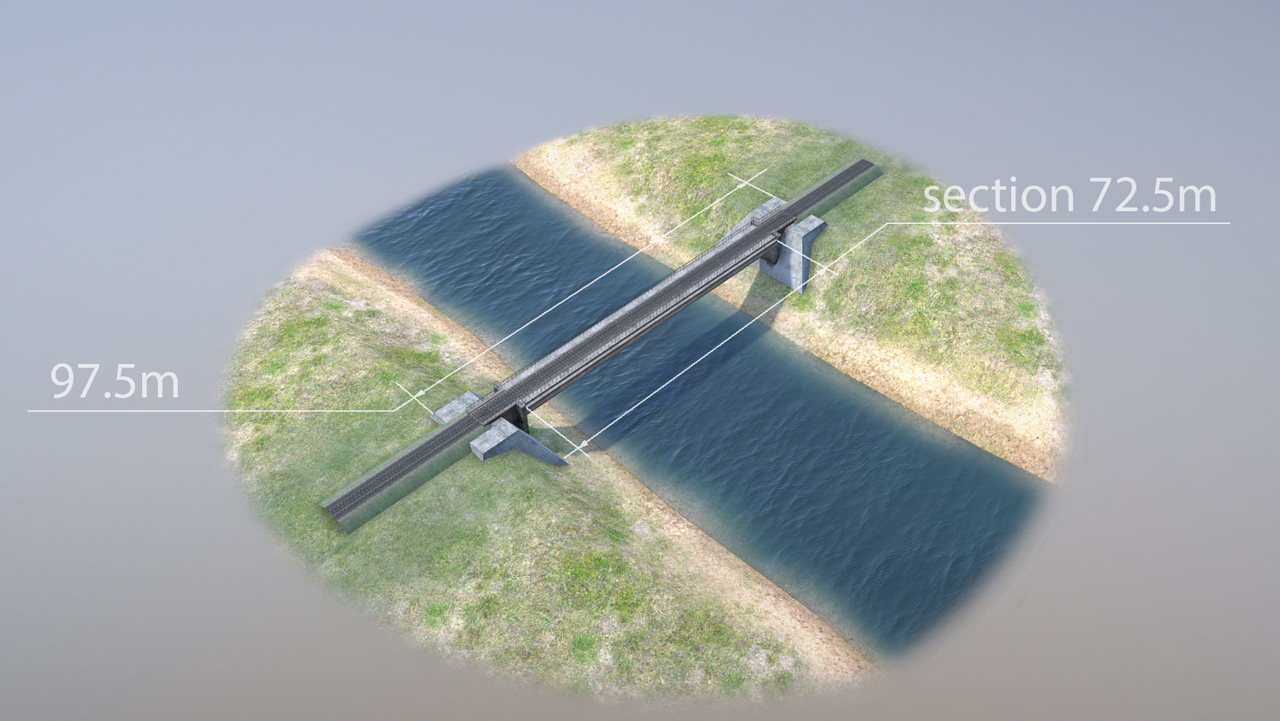 RW Bridge Vologda-II mono Low-poly 3D model_8