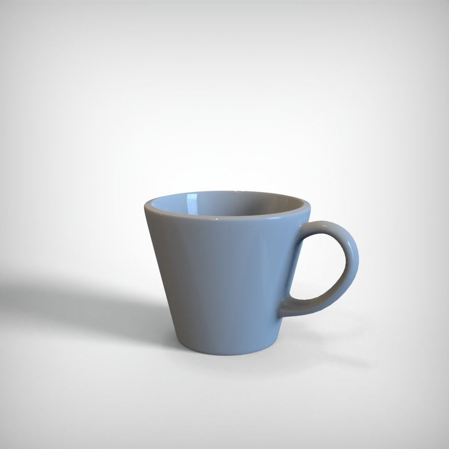 Realistic Mug coffee cup Low-poly 3D model_4