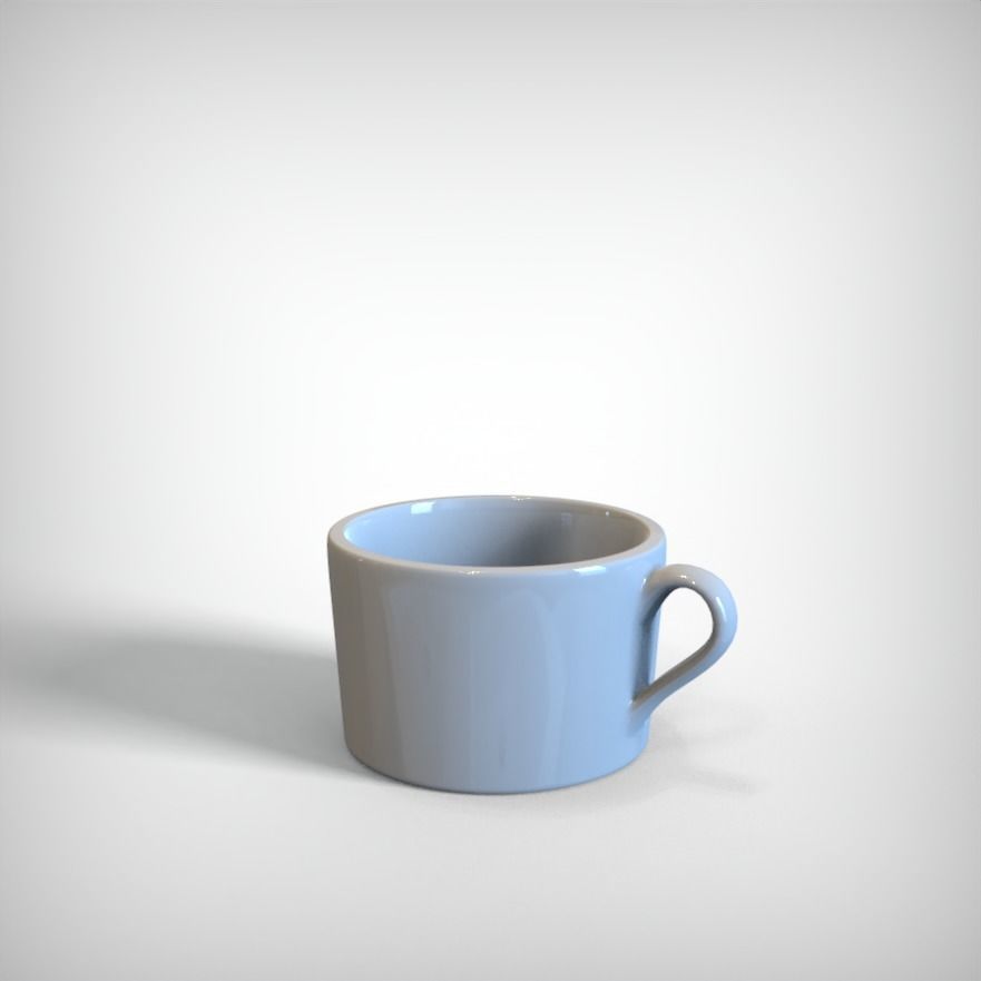 Realistic Mug coffee cup Low-poly 3D model_9