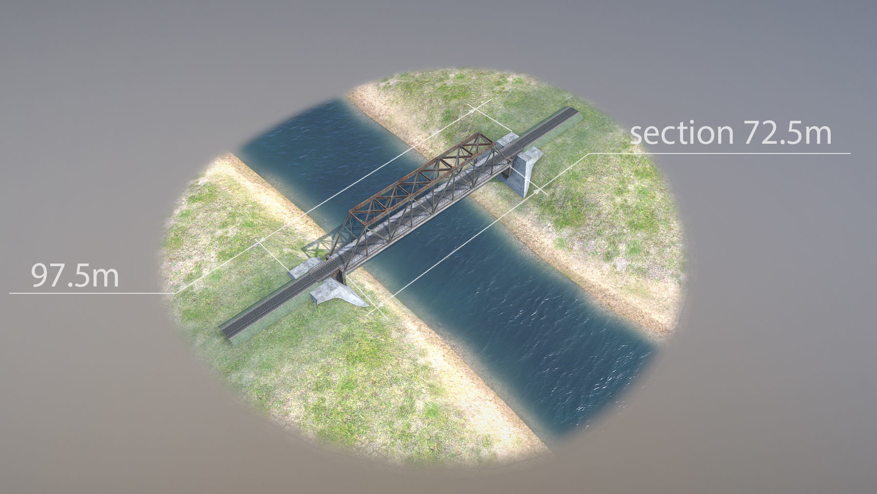 RW Bridge Vologda-II mono ferma Low-poly 3D model_10