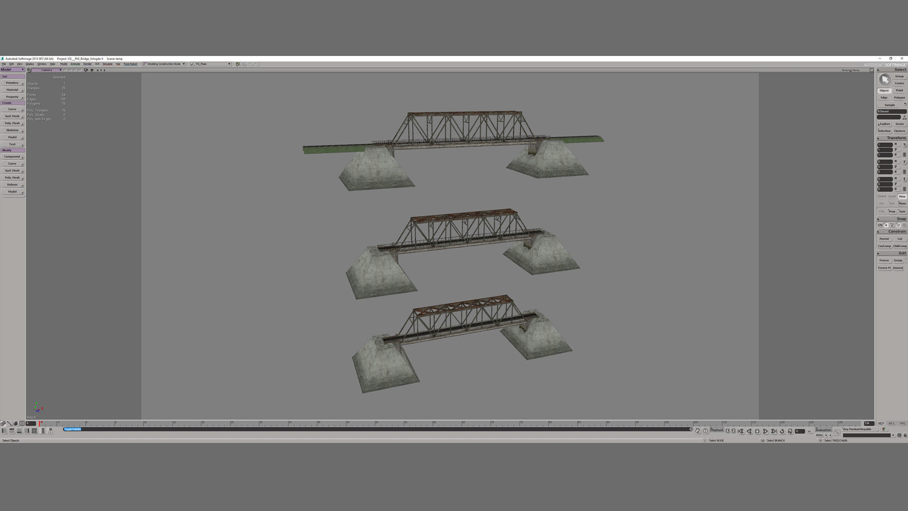 RW Bridge Vologda-II mono ferma Low-poly 3D model_17