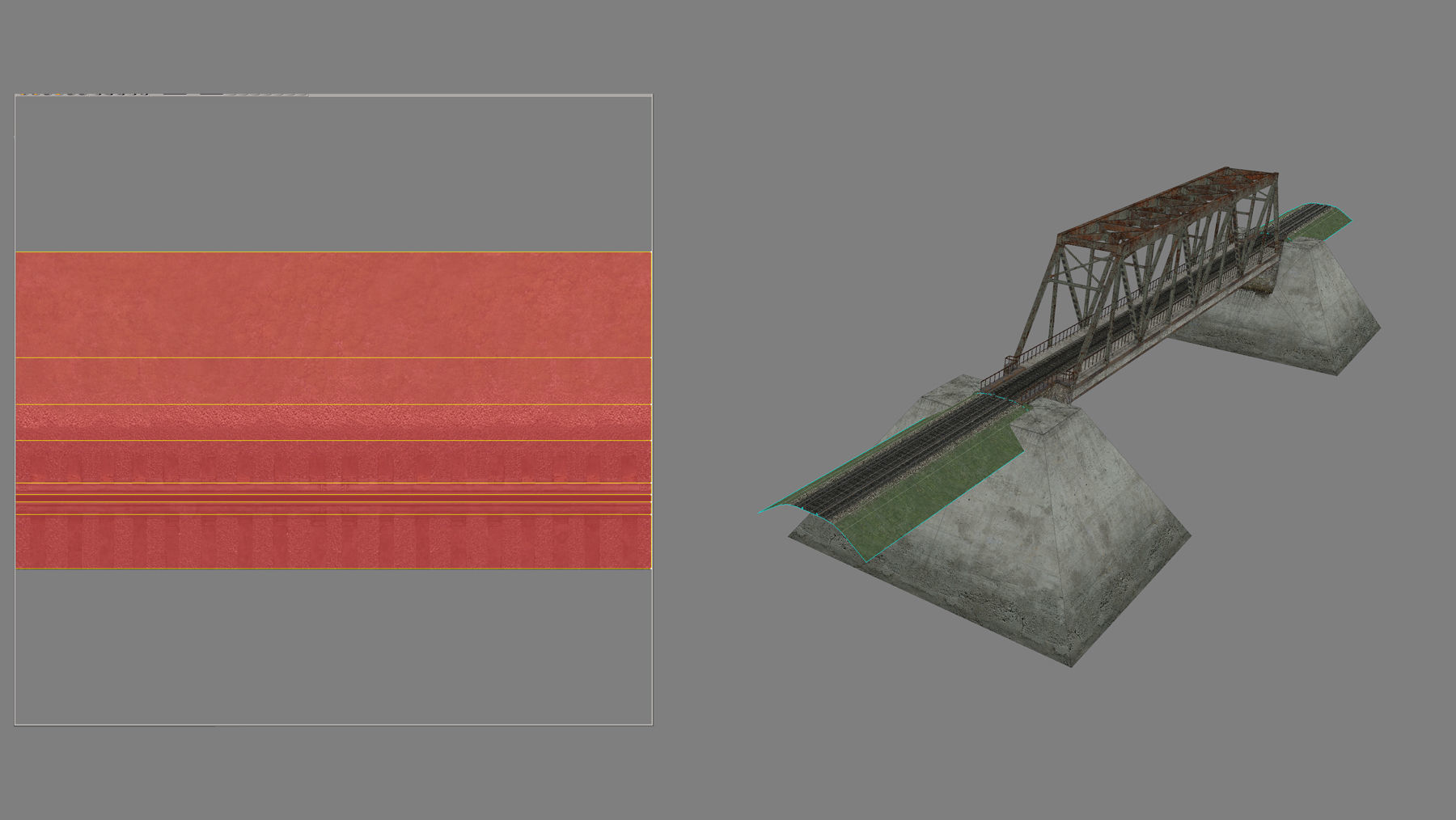 RW Bridge Vologda-II mono ferma Low-poly 3D model_21