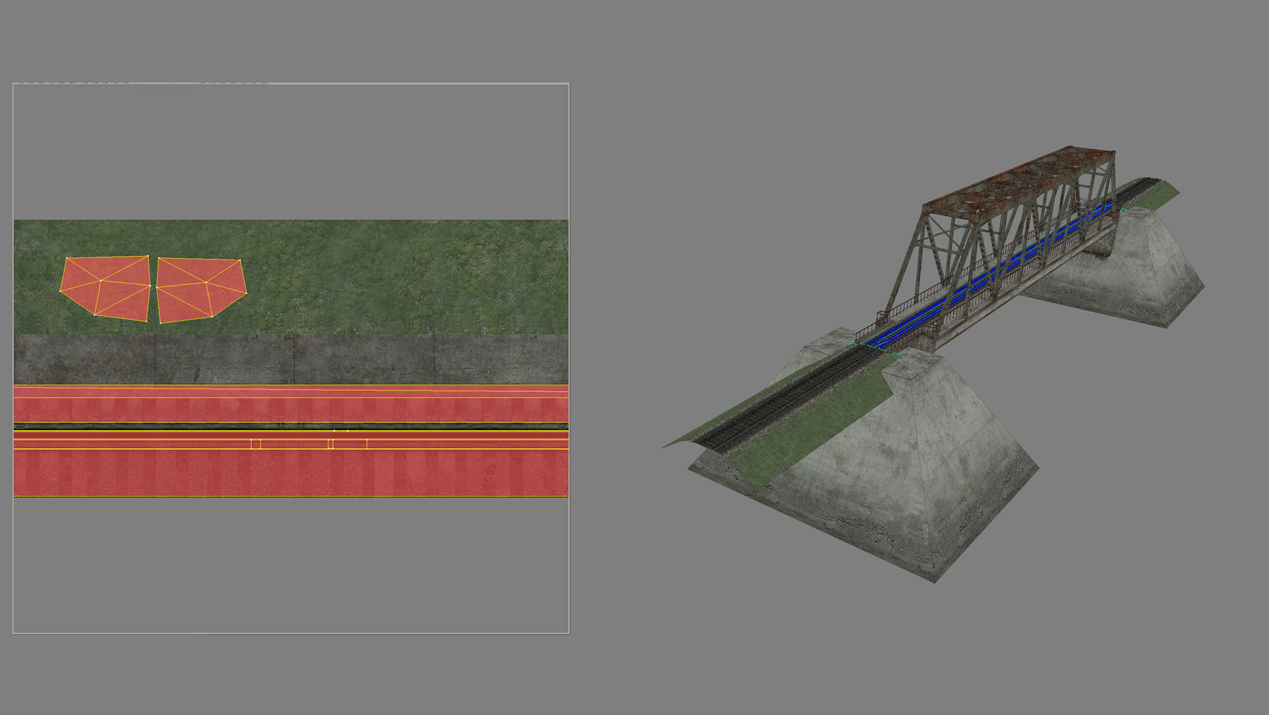 RW Bridge Vologda-II mono ferma Low-poly 3D model_20