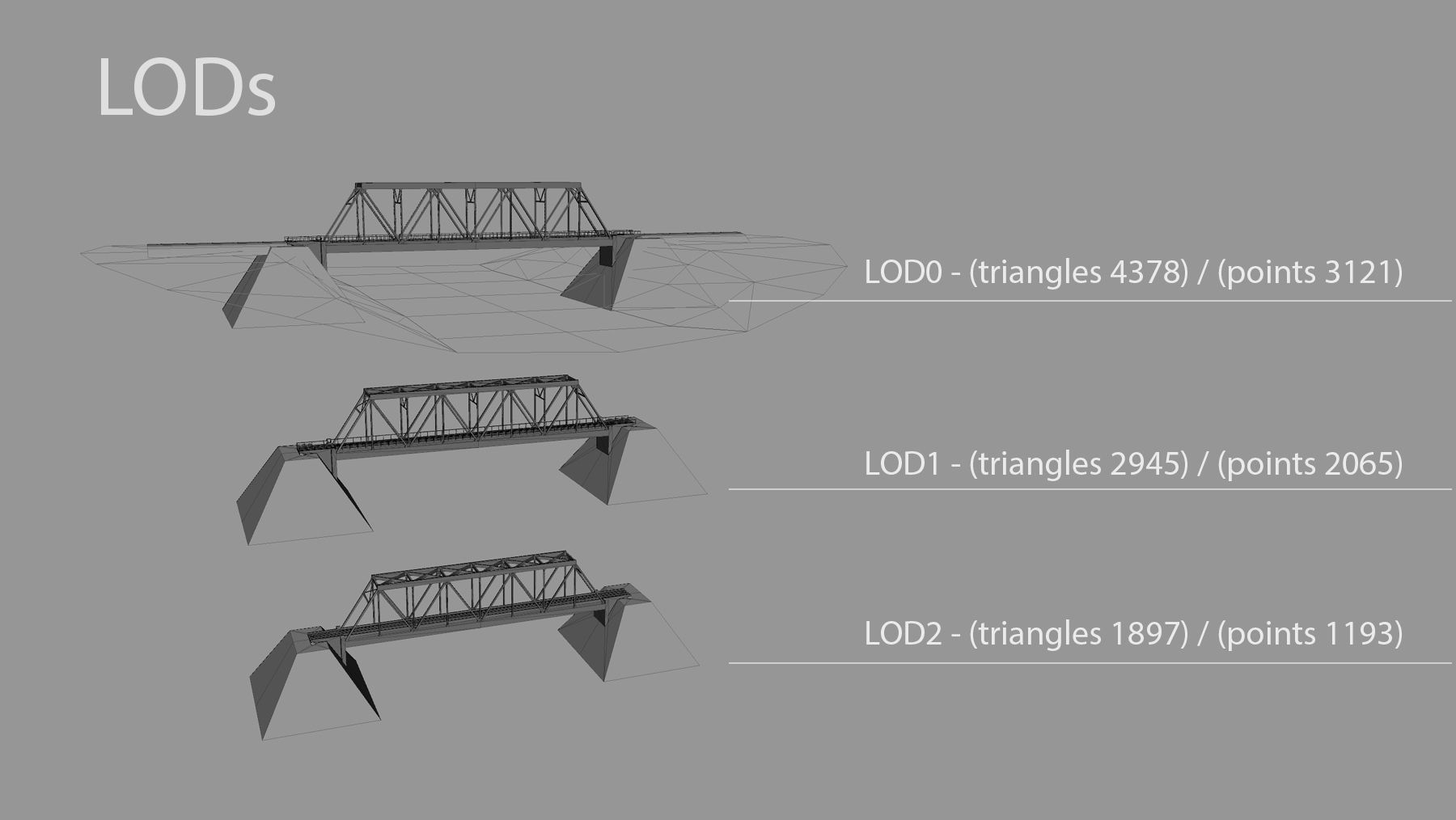 RW Bridge Vologda-II mono ferma Low-poly 3D model_22