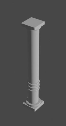 Colonna classica Free 3D model_1