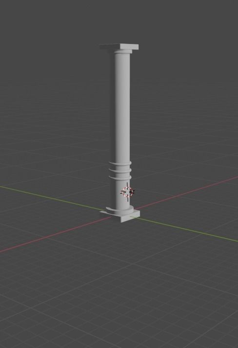 Colonna classica Free 3D model_2