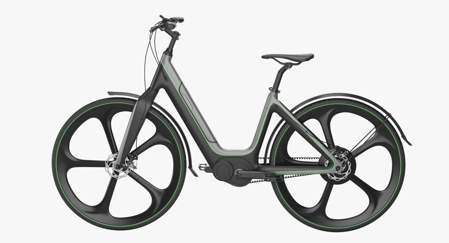 Electric bike 6 3D model_4