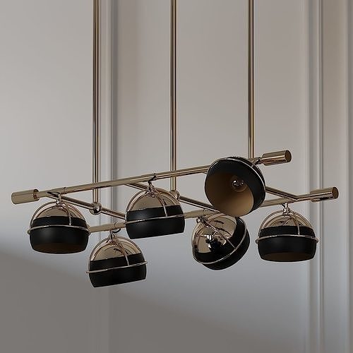Black Widow II Suspension Lamp From Creativemary 3D model
