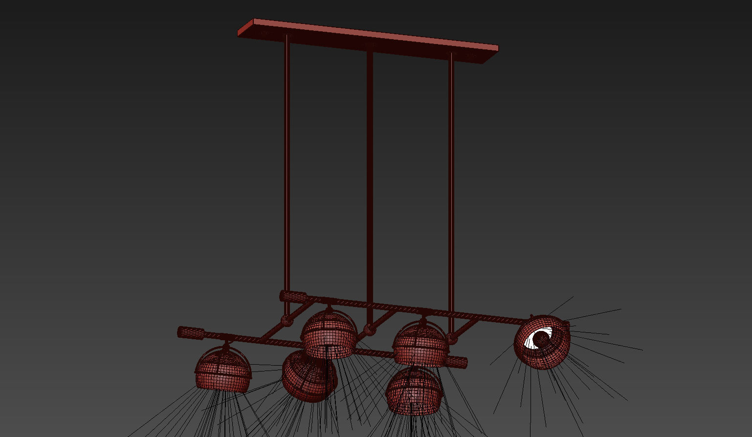 Black Widow II Suspension Lamp From Creativemary 3D model_10