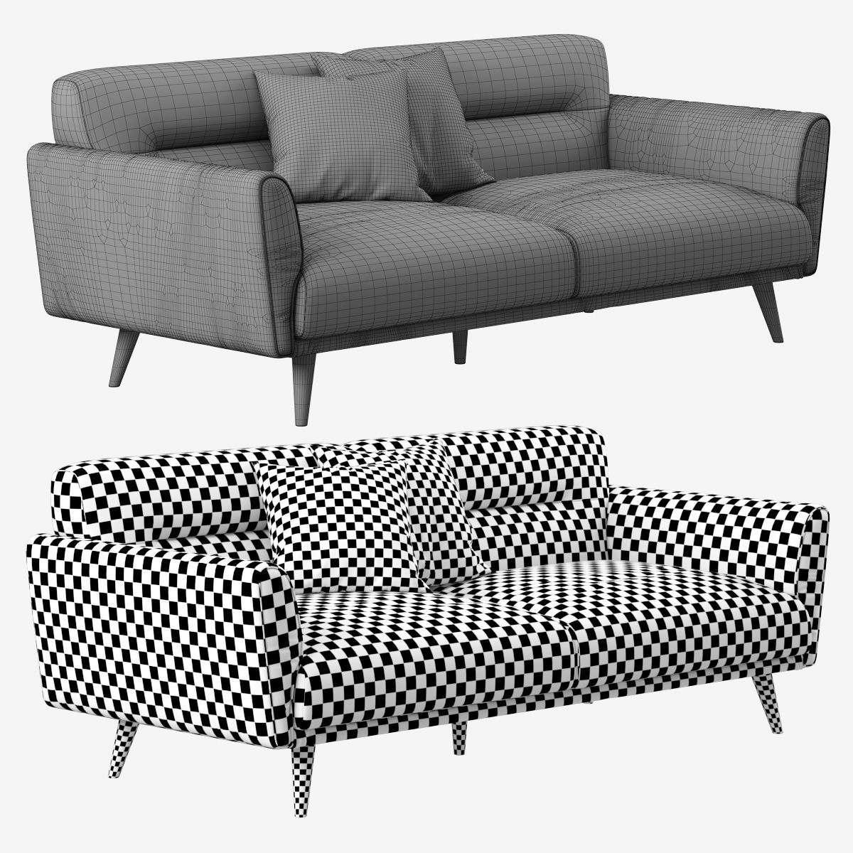 Sofa Oksana La Forma  3D model_2