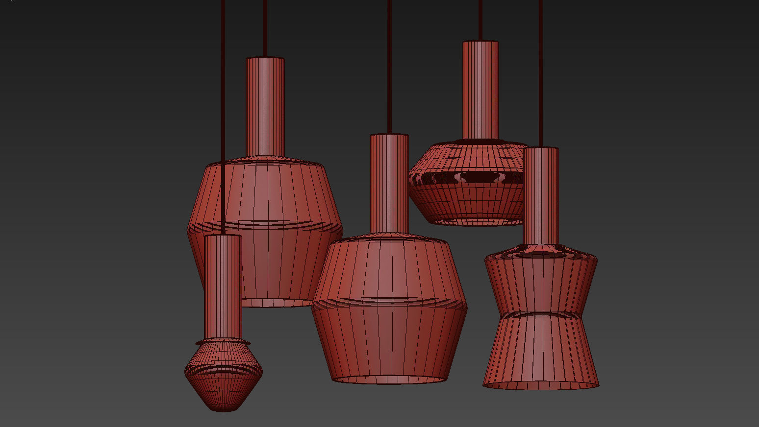 Wirkkala Pendant Lights 3D model_4