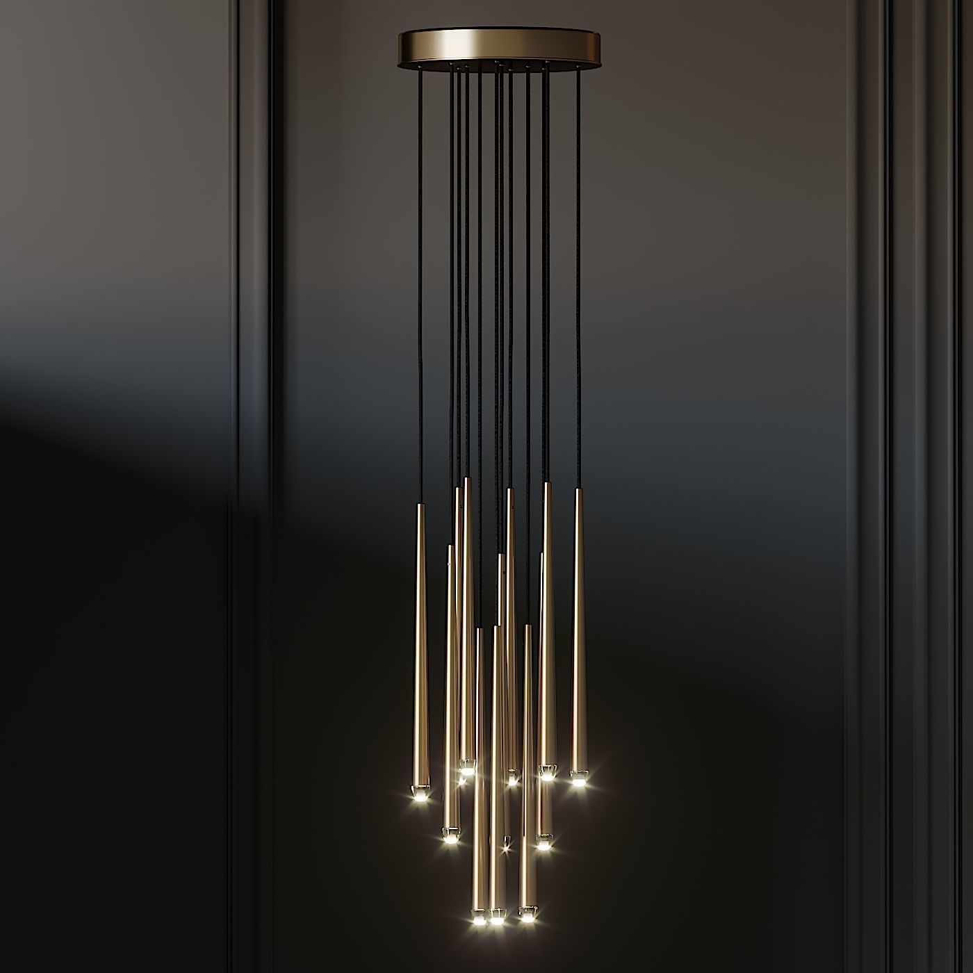 Aquitaine Round Chandelier 3D model_1