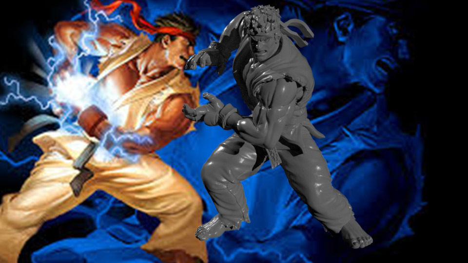Ryu Statue for 3D Print