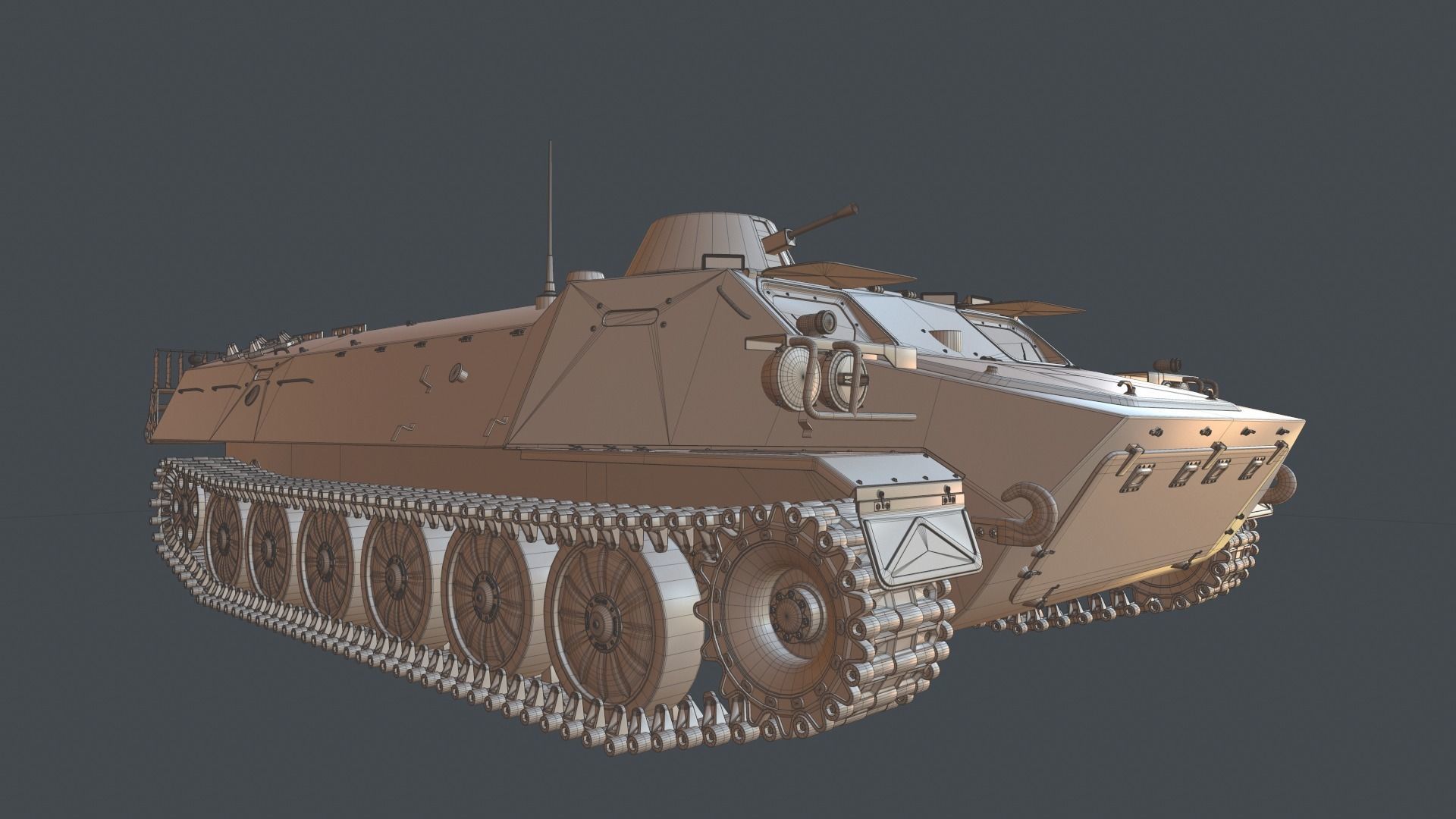 MT-LB armored vehicle 3D model_19