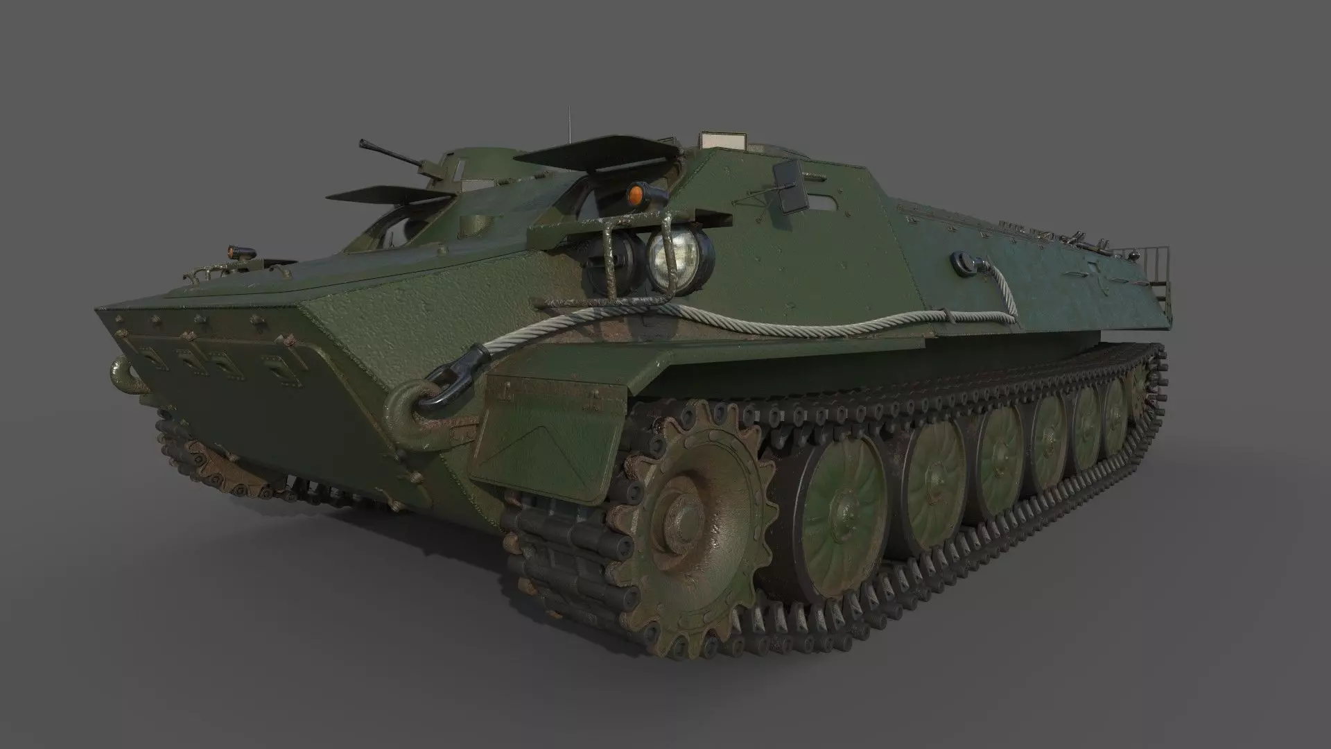 MT-LB armored vehicle 3D model_0