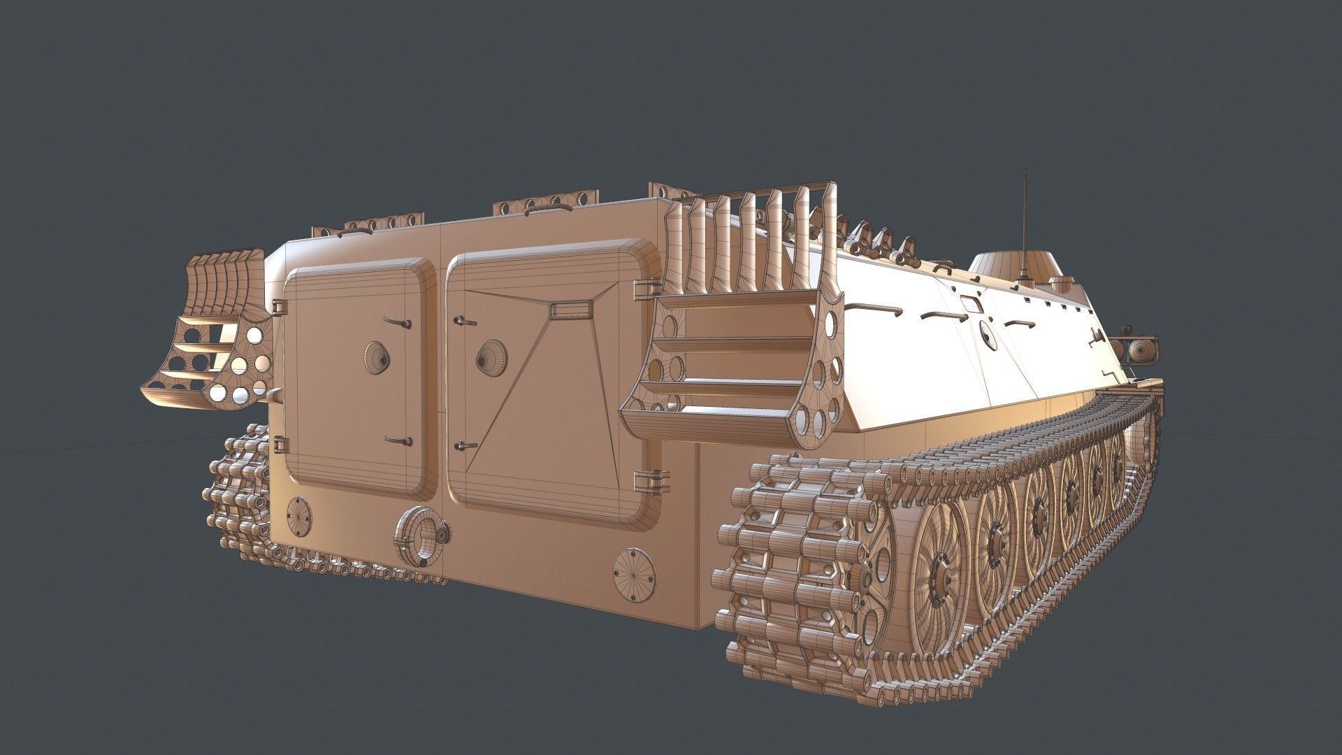 MT-LB armored vehicle 3D model_22