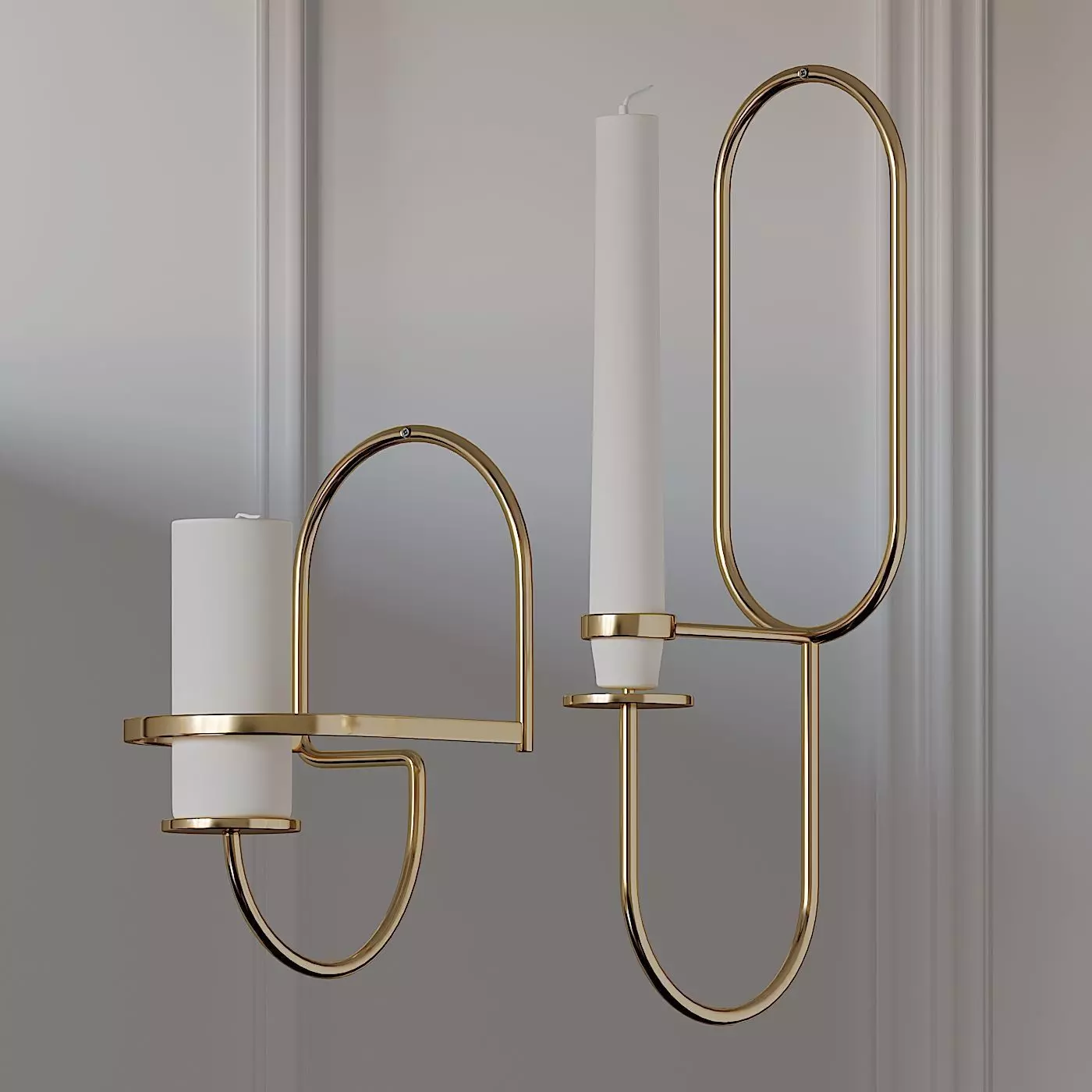 HAY LUP WALL - BRASS 3D model_0