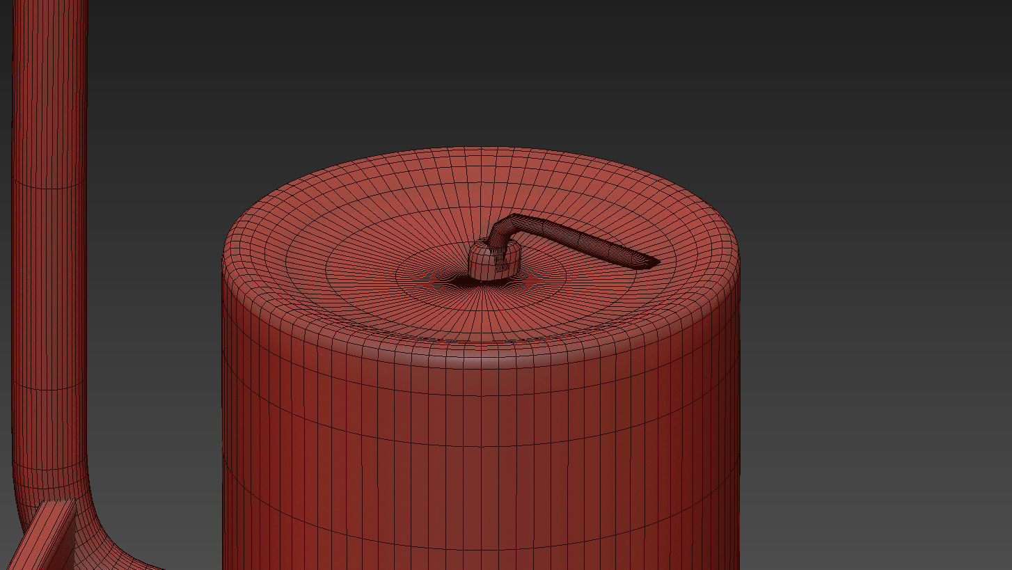 HAY LUP WALL - BRASS 3D model_4