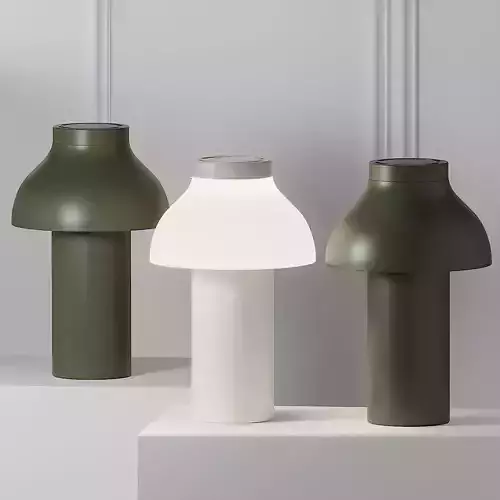 HAY PC PORTABLE LAMP - OLIVE GREEN and White