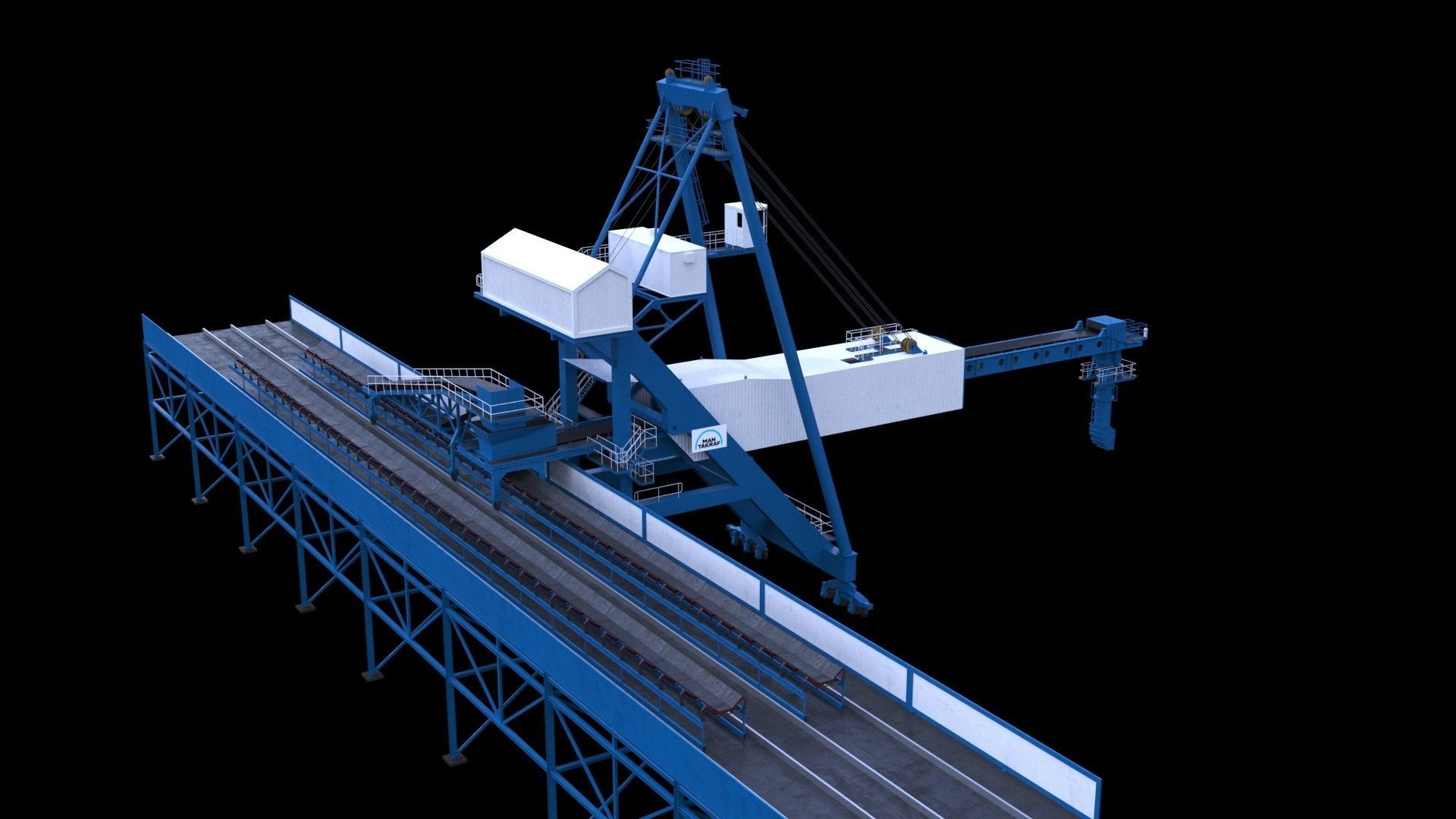 Ship loader for coal 3D model_4