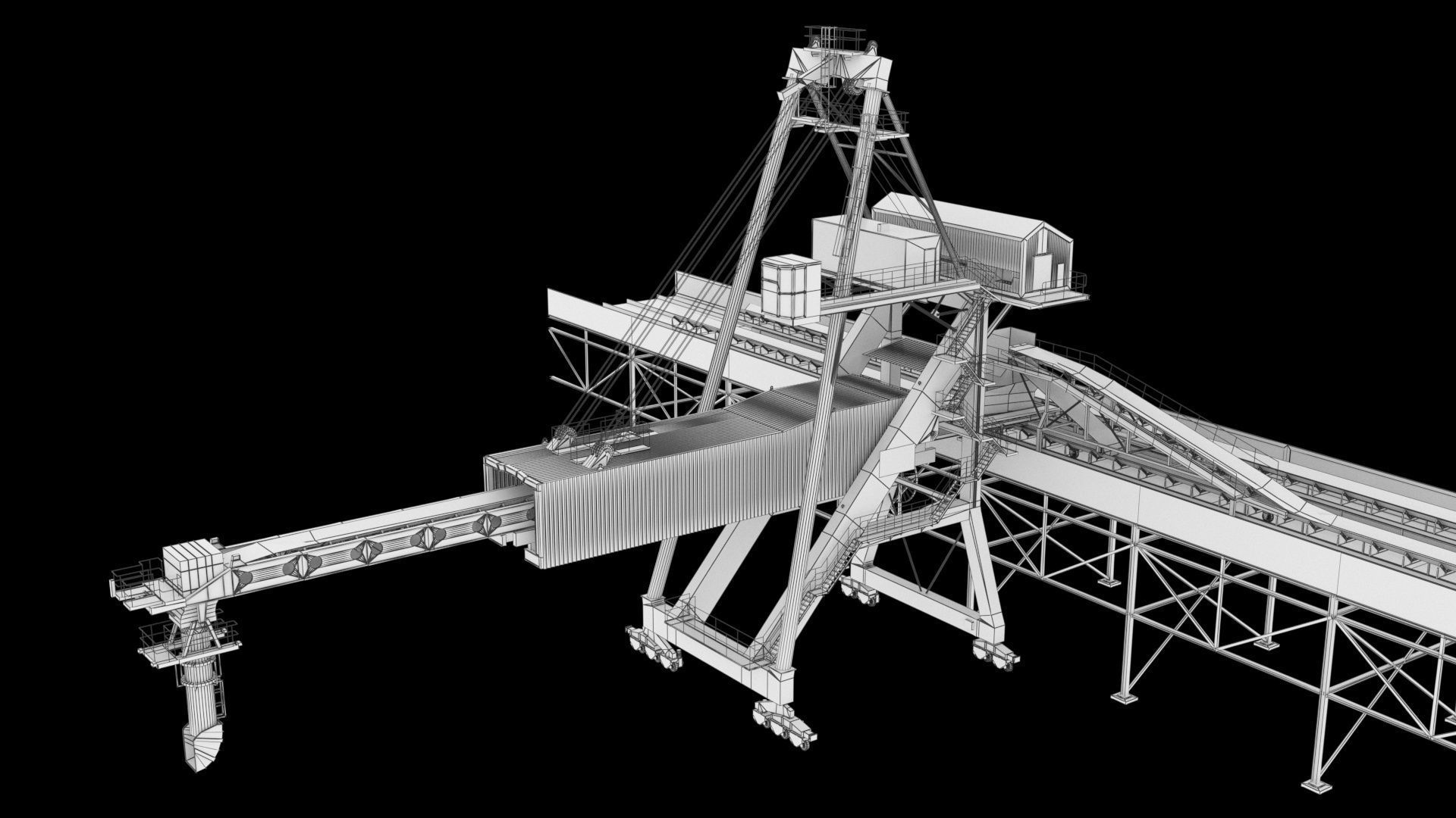 Ship loader for coal 3D model_2