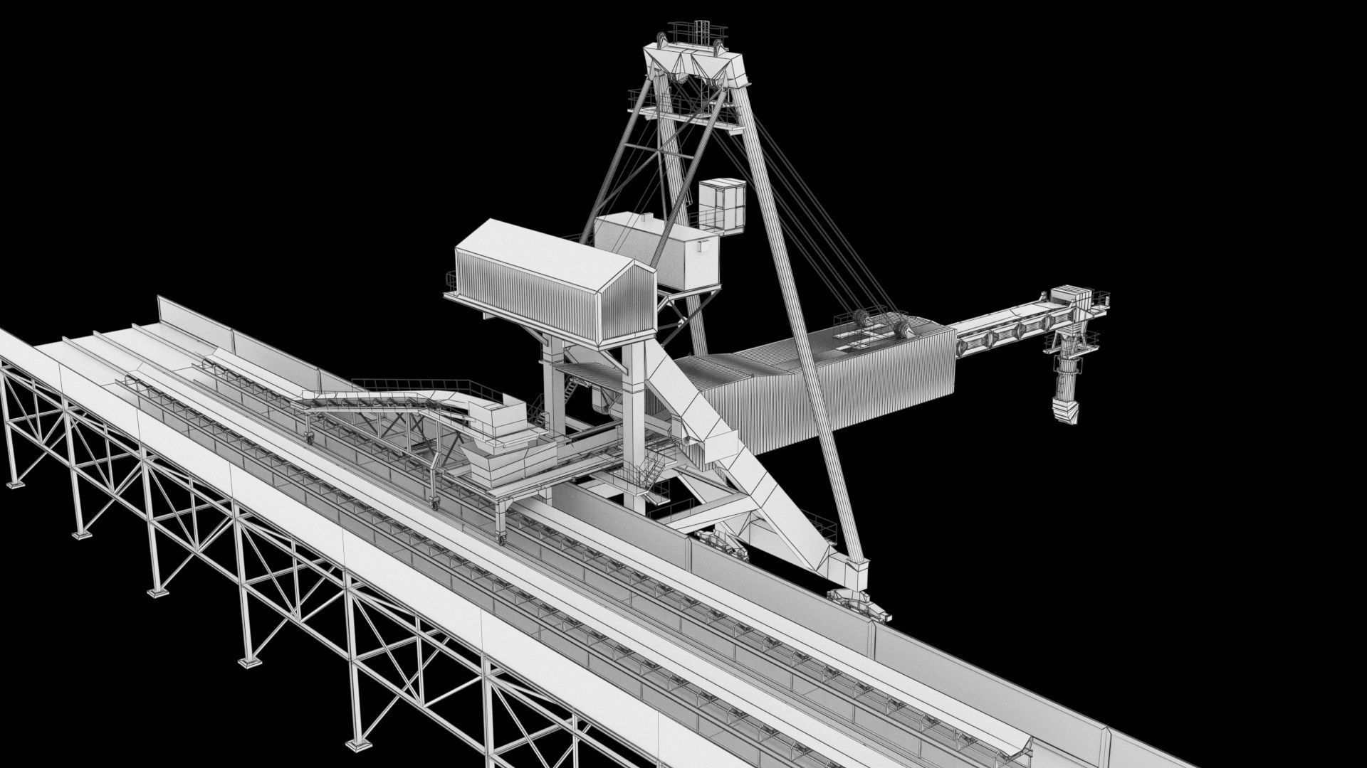 Ship loader for coal 3D model_3