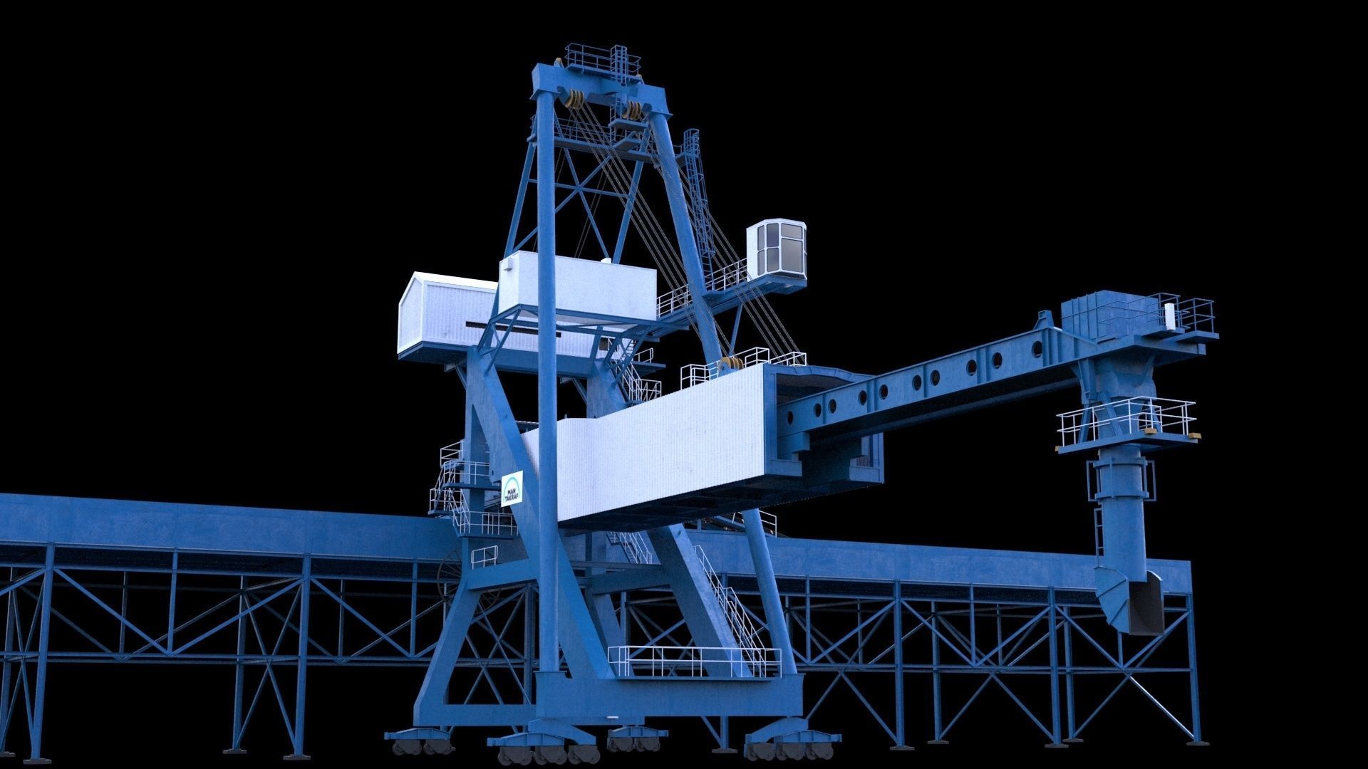 Ship loader for coal 3D model_6