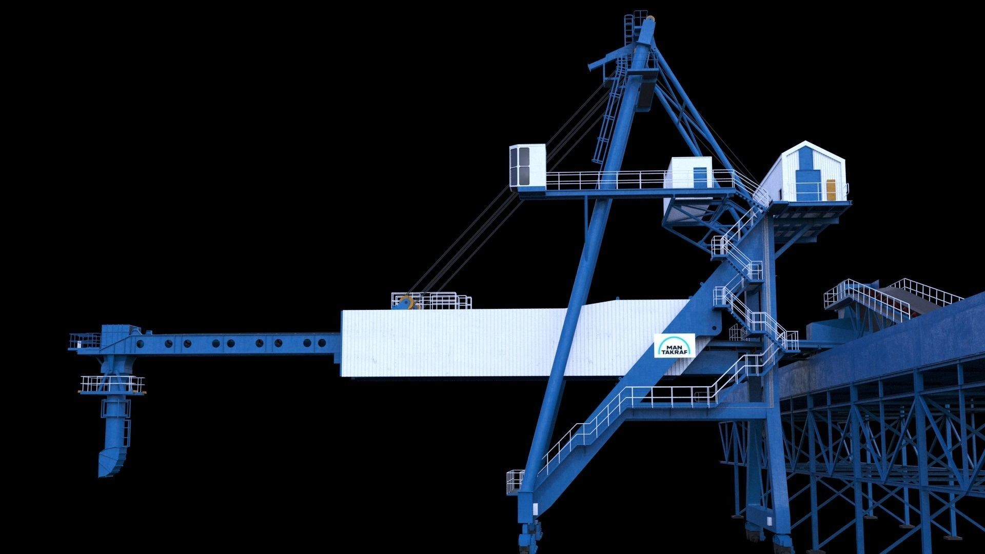 Ship loader for coal 3D model_7