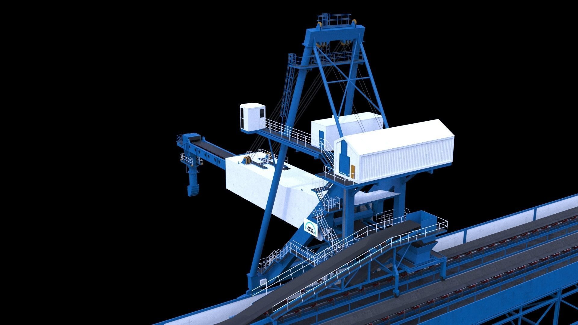 Ship loader for coal 3D model_10