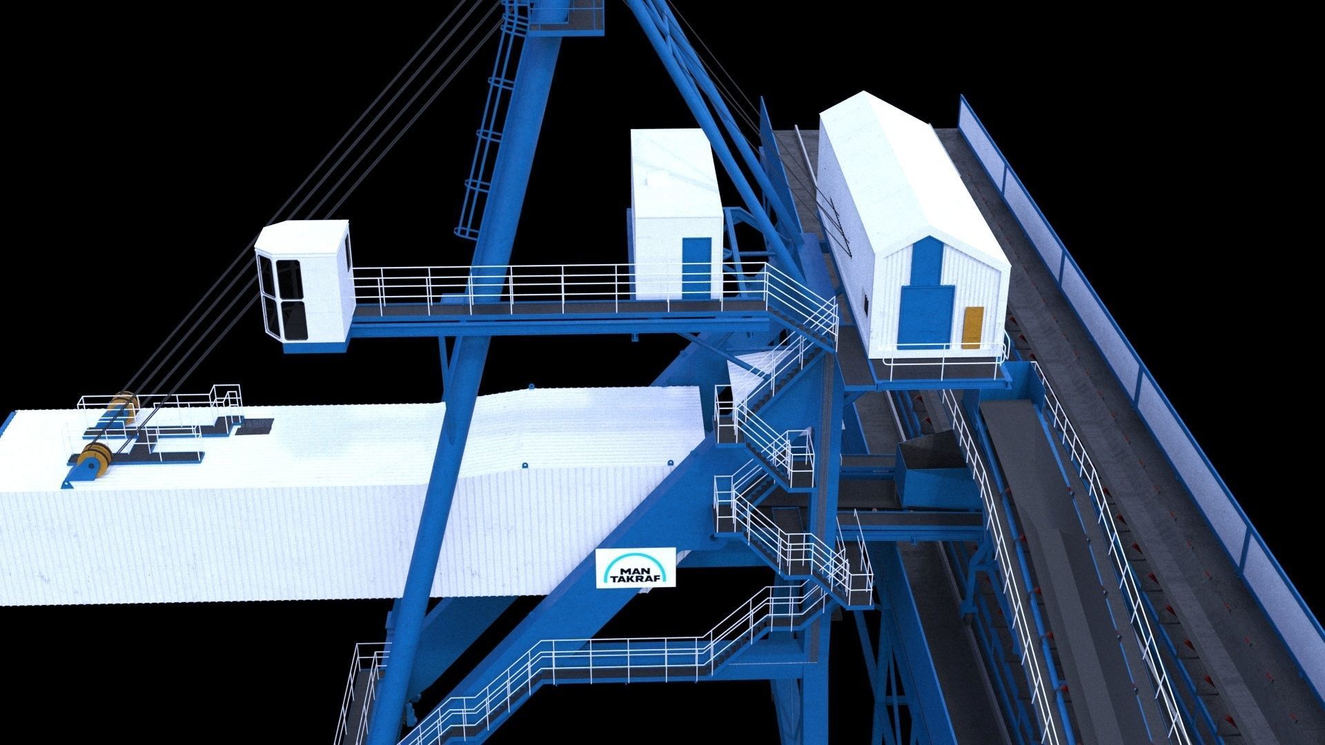 Ship loader for coal 3D model_11