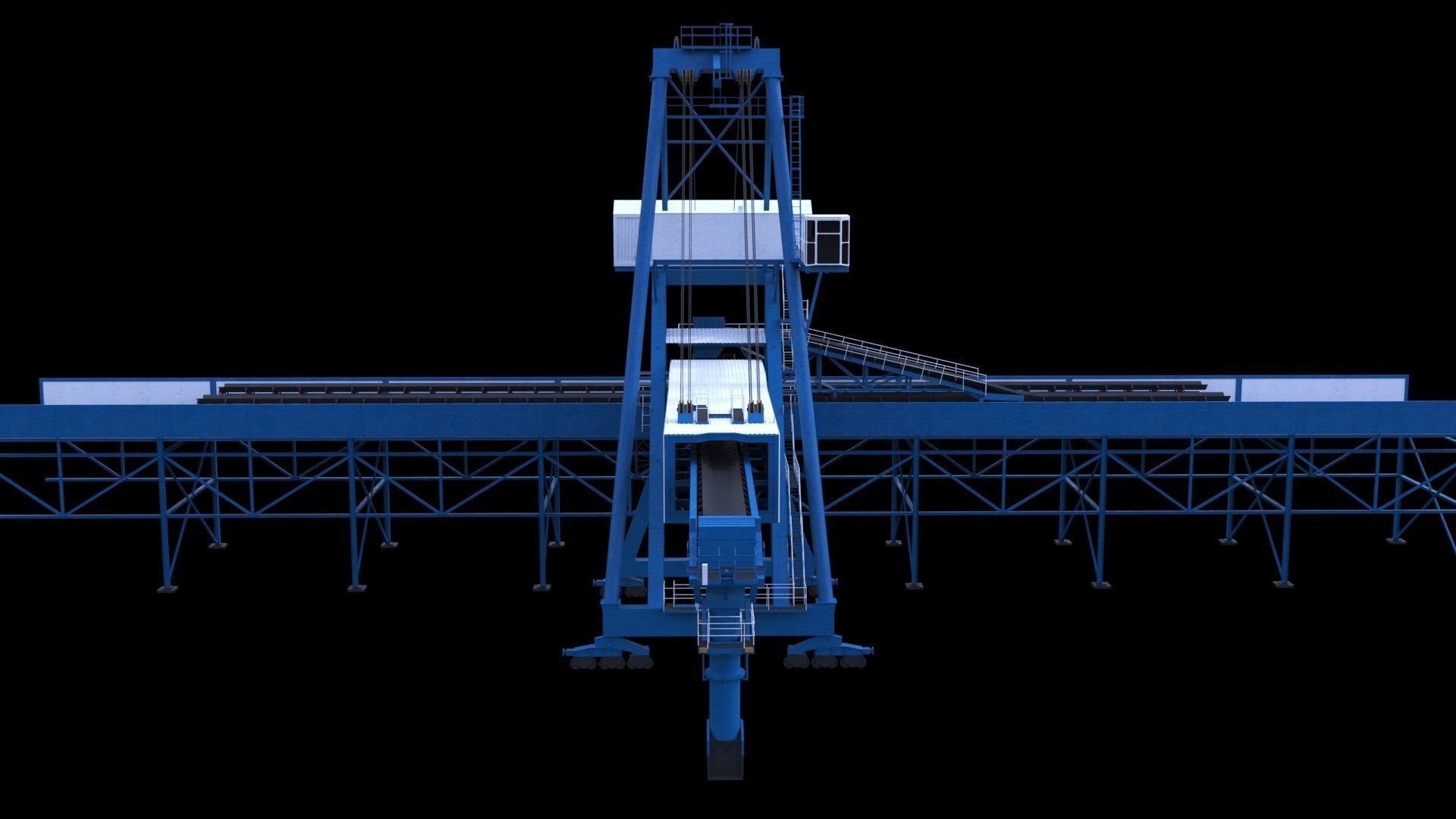 Ship loader for coal 3D model_8