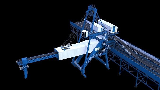 Ship loader for coal 3D model