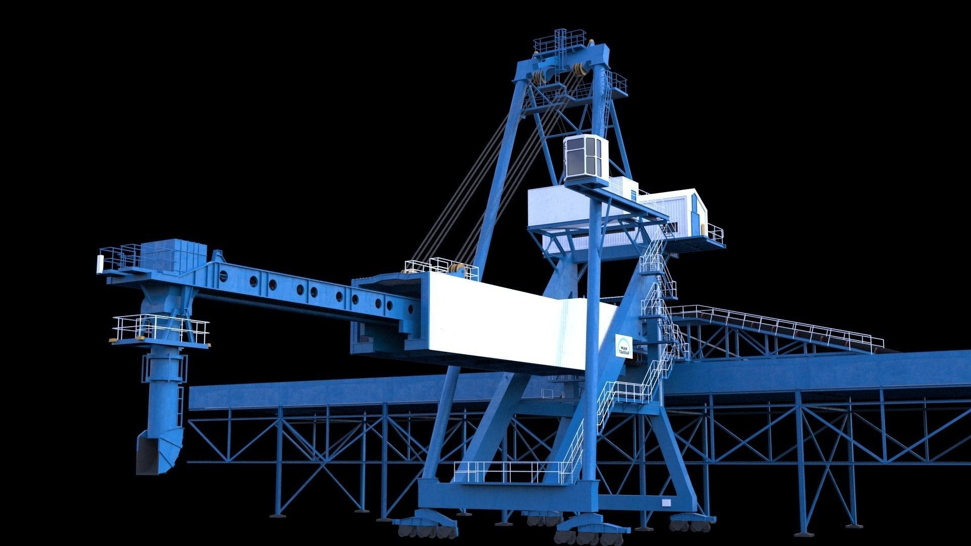 Ship loader for coal 3D model_5