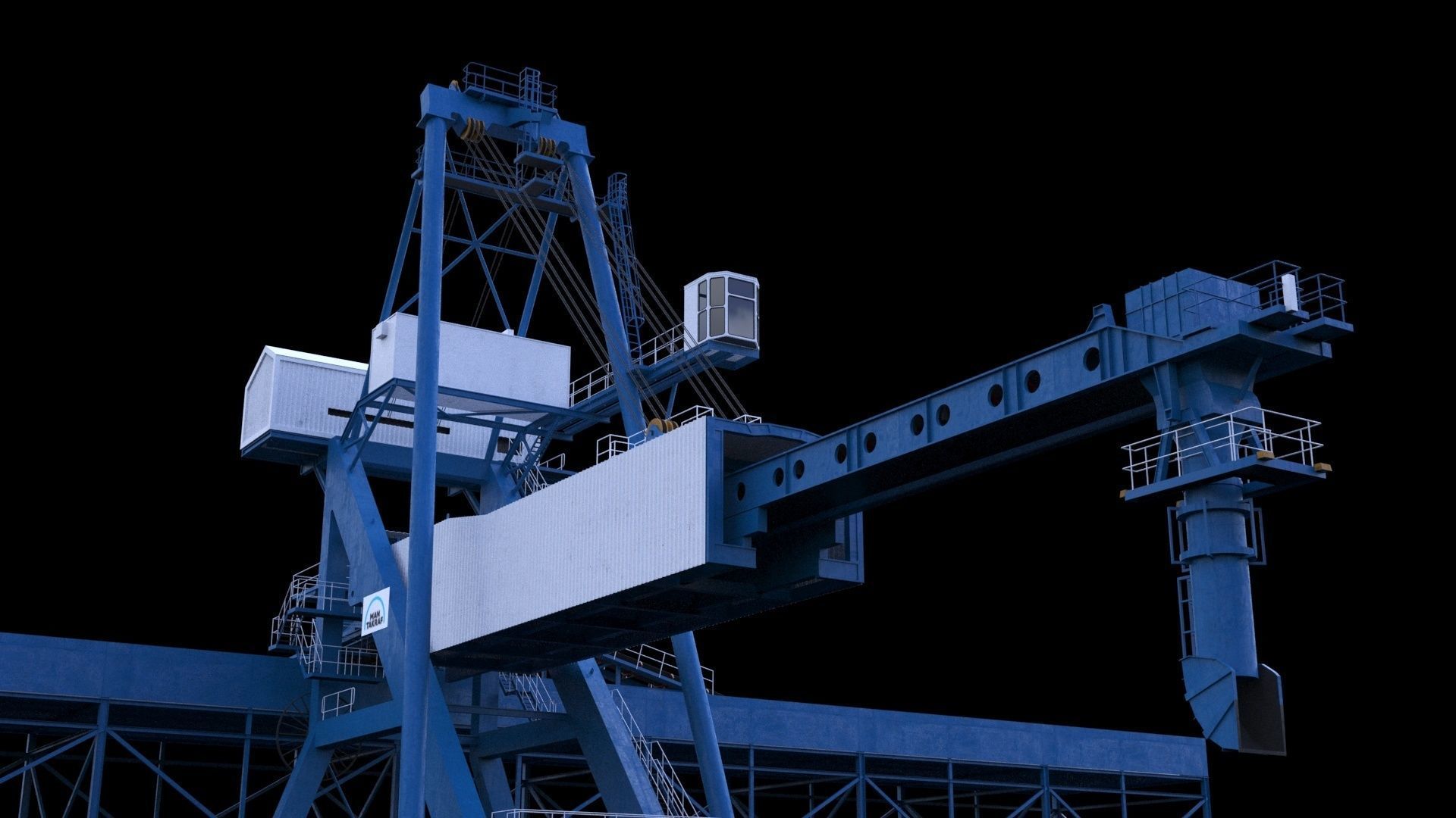 Ship loader for coal 3D model_1